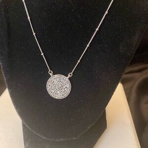 RW & CO silver tone  chain necklace